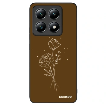 Picasee ULTIMATE CASE für Xiaomi 14T Pro - Brown flowers