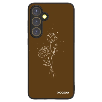 Picasee ULTIMATE CASE PowerShare für Samsung Galaxy S24 FE S721B - Brown flowers