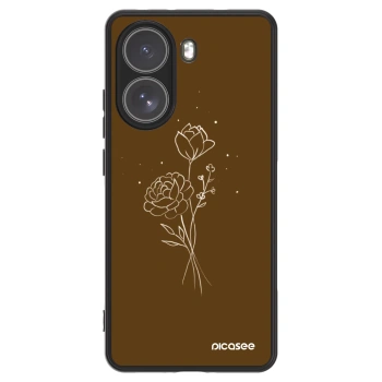 Hülle für Xiaomi Poco X7 Pro 5G - Brown flowers