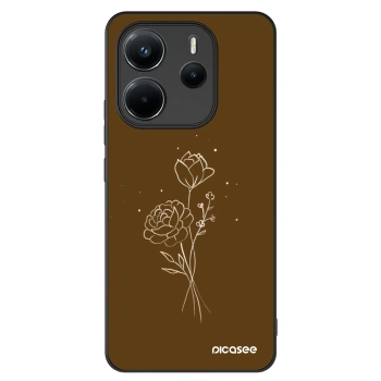 Picasee ULTIMATE CASE für Xiaomi Redmi Note 14 4G - Brown flowers