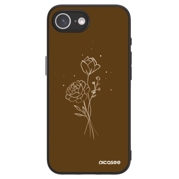 Picasee ULTIMATE CASE MagSafe für Apple iPhone 16e - Brown flowers