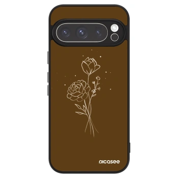 Hülle für Google Pixel 9 Pro - Brown flowers