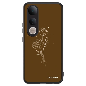 Hülle für Vivo V50 Lite 5G - Brown flowers