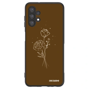 Hülle für Samsung Galaxy A13 5G - Brown flowers