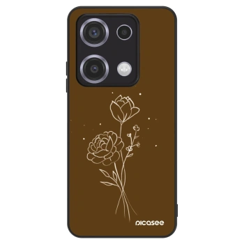 Hülle für Xiaomi Redmi Note 14S - Brown flowers