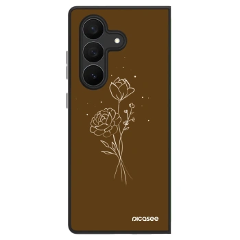 Hülle für Samsung Galaxy Z Fold7 5G - Brown flowers