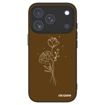 Picasee ULTIMATE CASE MagSafe für Apple iPhone 17 Pro - Brown flowers