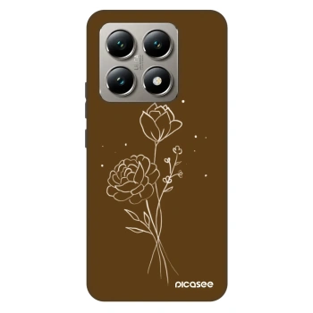 Hülle für Xiaomi 14T - Brown flowers