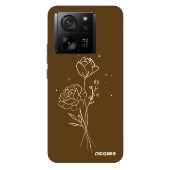 Hülle für Xiaomi 13T - Brown flowers