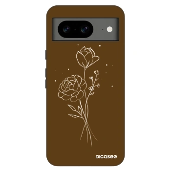 Hülle für Google Pixel 8 Pro - Brown flowers