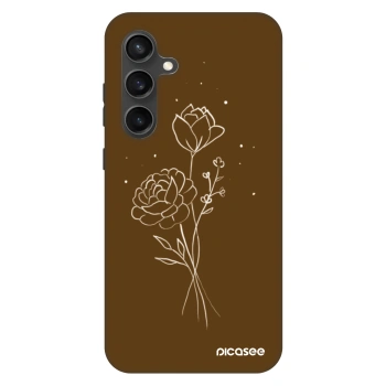 Hülle für Samsung Galaxy S24 FE S721B - Brown flowers