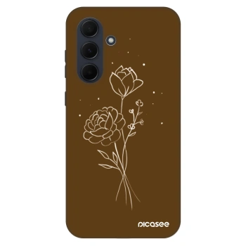 Hülle für Samsung Galaxy A35 5G A356B - Brown flowers
