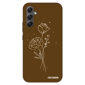Hülle für Samsung Galaxy A34 5G A346B - Brown flowers