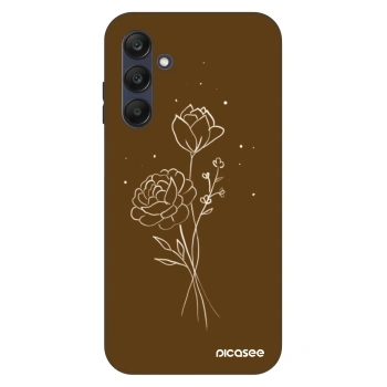 Hülle für Samsung Galaxy A25 A256B 5G - Brown flowers