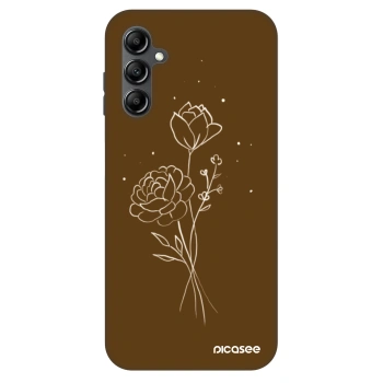 Hülle für Samsung Galaxy A14 4G A145R - Brown flowers