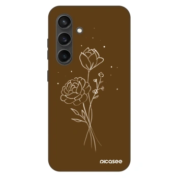 Hülle für Samsung Galaxy S24 S921B 5G - Brown flowers