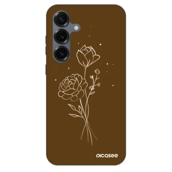 Hülle für Samsung Galaxy S25 5G - Brown flowers