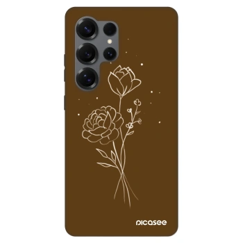 Hülle für Samsung Galaxy S25 Ultra 5G - Brown flowers
