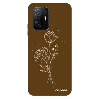 Hülle für Xiaomi 11T - Brown flowers