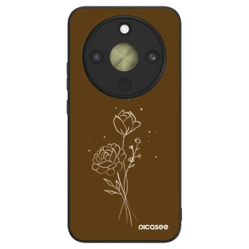 Hülle für Honor Magic8 Lite 5G - Brown flowers
