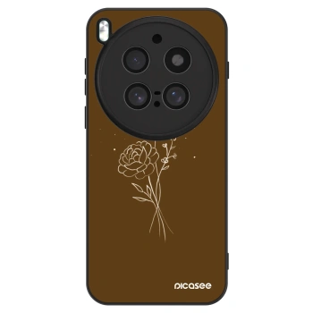 Hülle für Vivo X300 Pro - Brown flowers