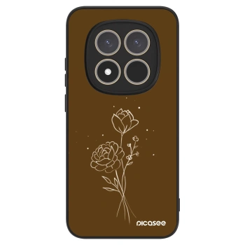 Hülle für Xiaomi Redmi Note 15 Pro 5G - Brown flowers