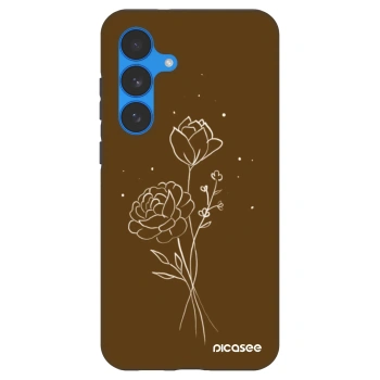 Picasee Fashion Case für Samsung Galaxy S25 FE 5G - Brown flowers