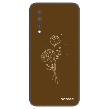 Hülle für Xiaomi Mi 9 Lite - Brown flowers