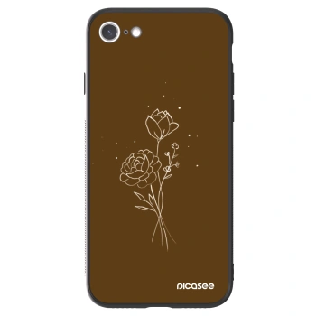 Picasee ULTIMATE CASE für Apple iPhone 7 - Brown flowers