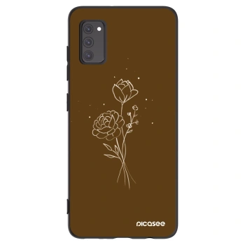 Hülle für Samsung Galaxy A41 A415F - Brown flowers