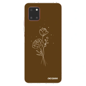 Picasee Samsung Galaxy Note 10 Lite N770F Hülle - Transparentes Silikon - Brown flowers