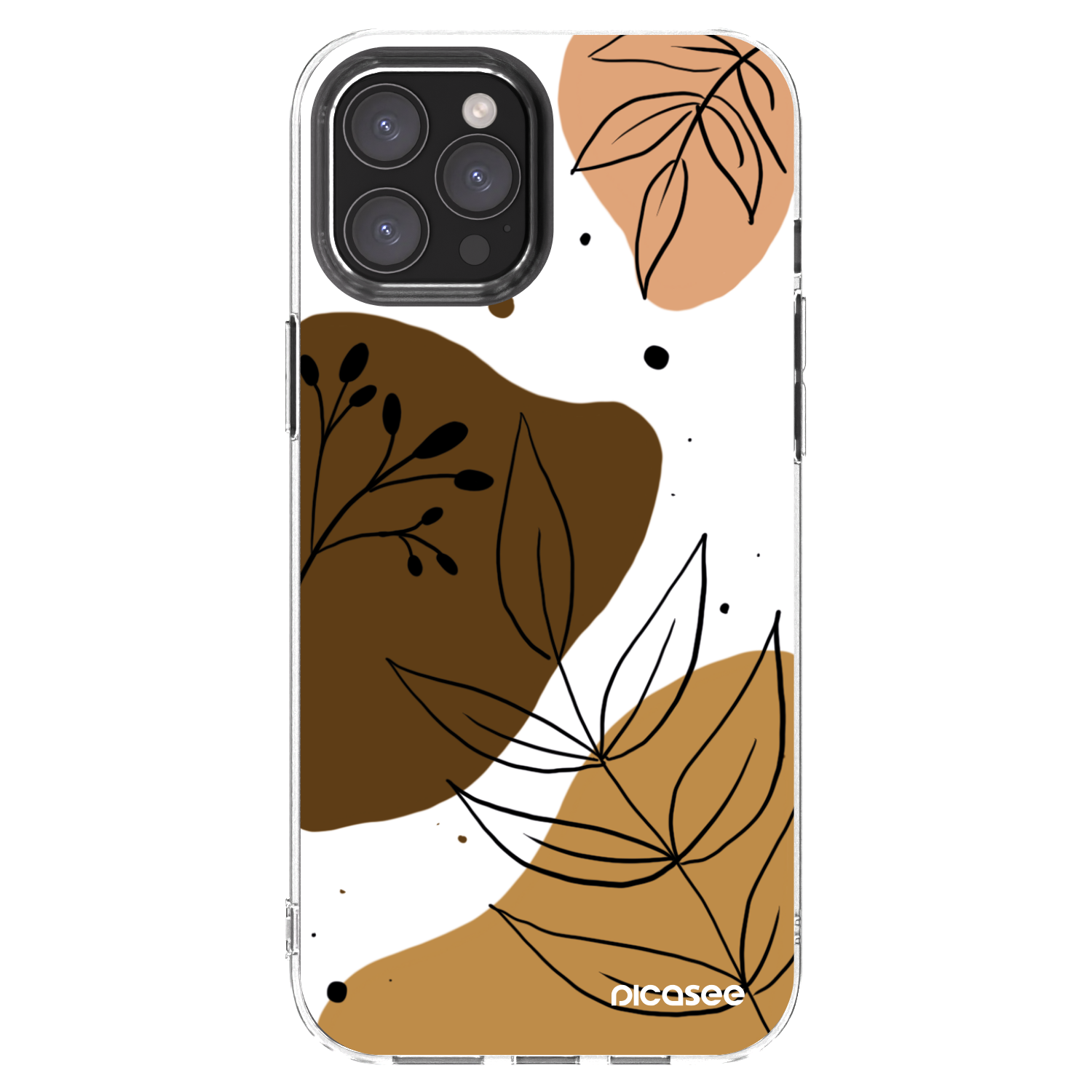 Picasee Apple iPhone 12 Pro Max Hülle - Transparentes Silikon - Boho style
