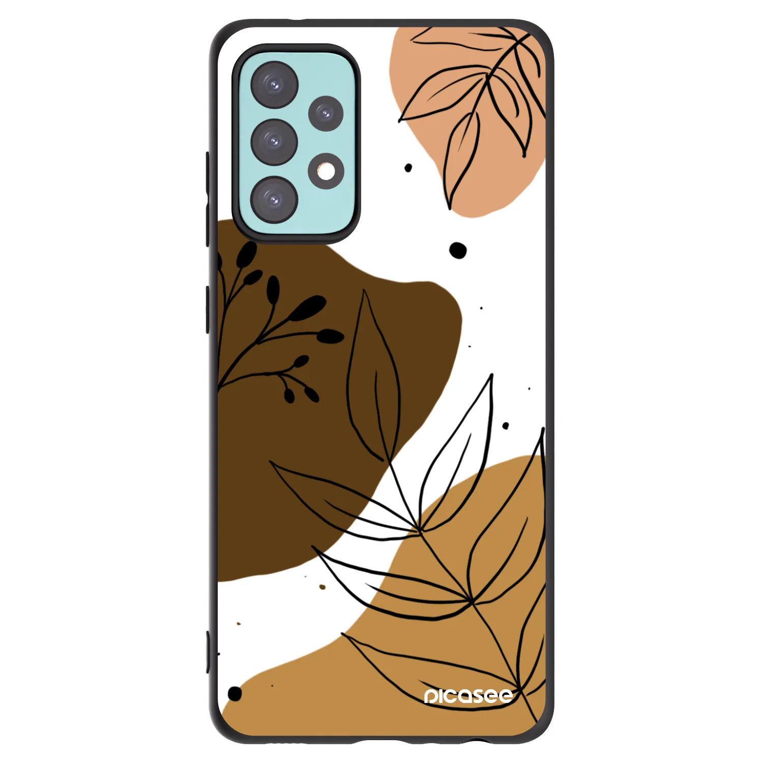 Picasee Samsung Galaxy A72 A725F Hülle - Schwarzes Silikon - Boho style