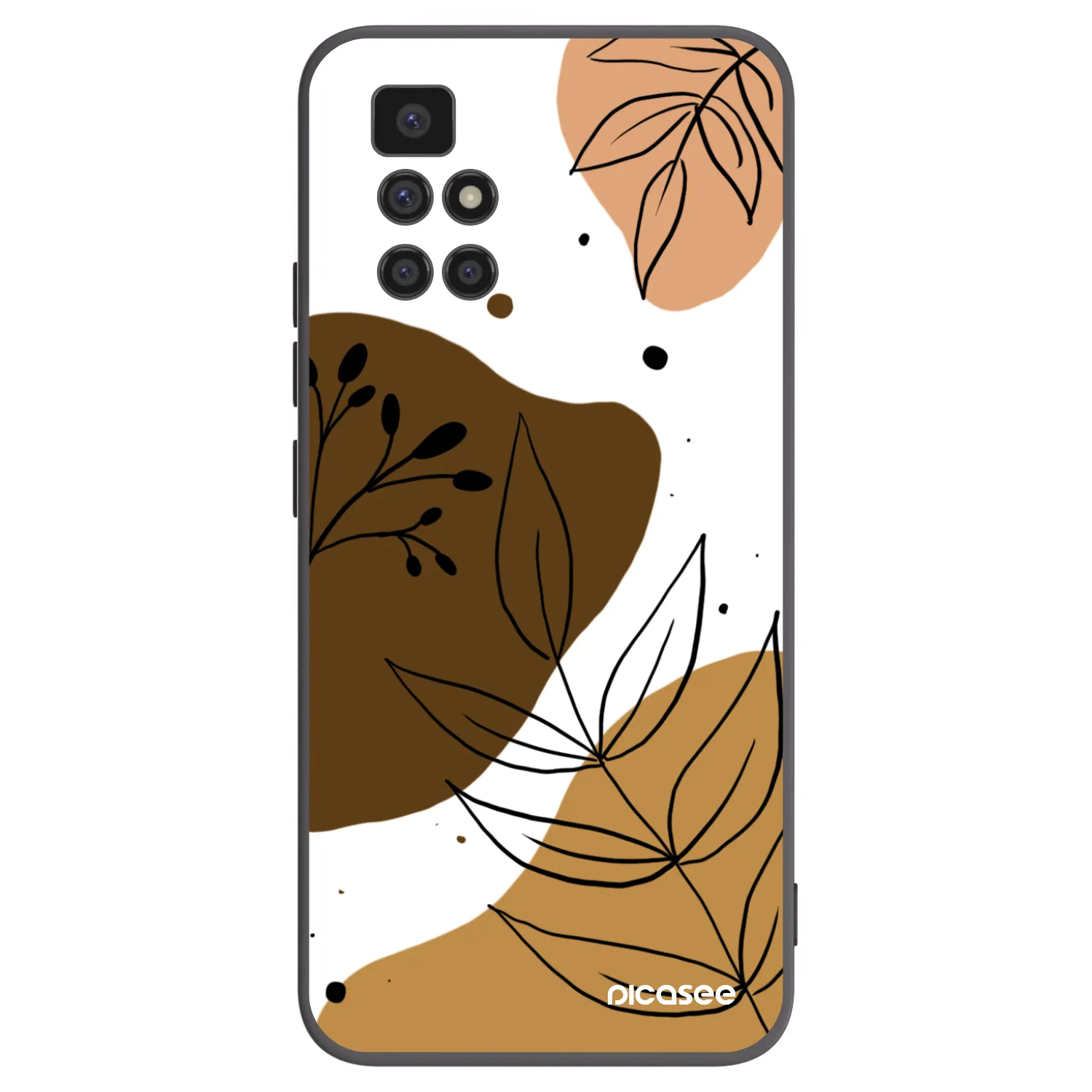 Picasee Xiaomi Redmi 10 Hülle - Schwarzes Silikon - Boho style