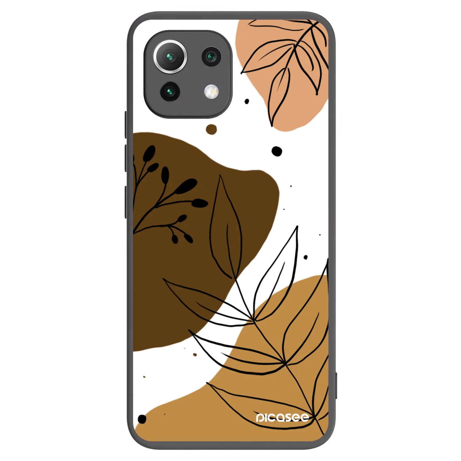 Picasee Xiaomi 11 Lite 5G NE Hülle - Schwarzes Silikon - Boho style