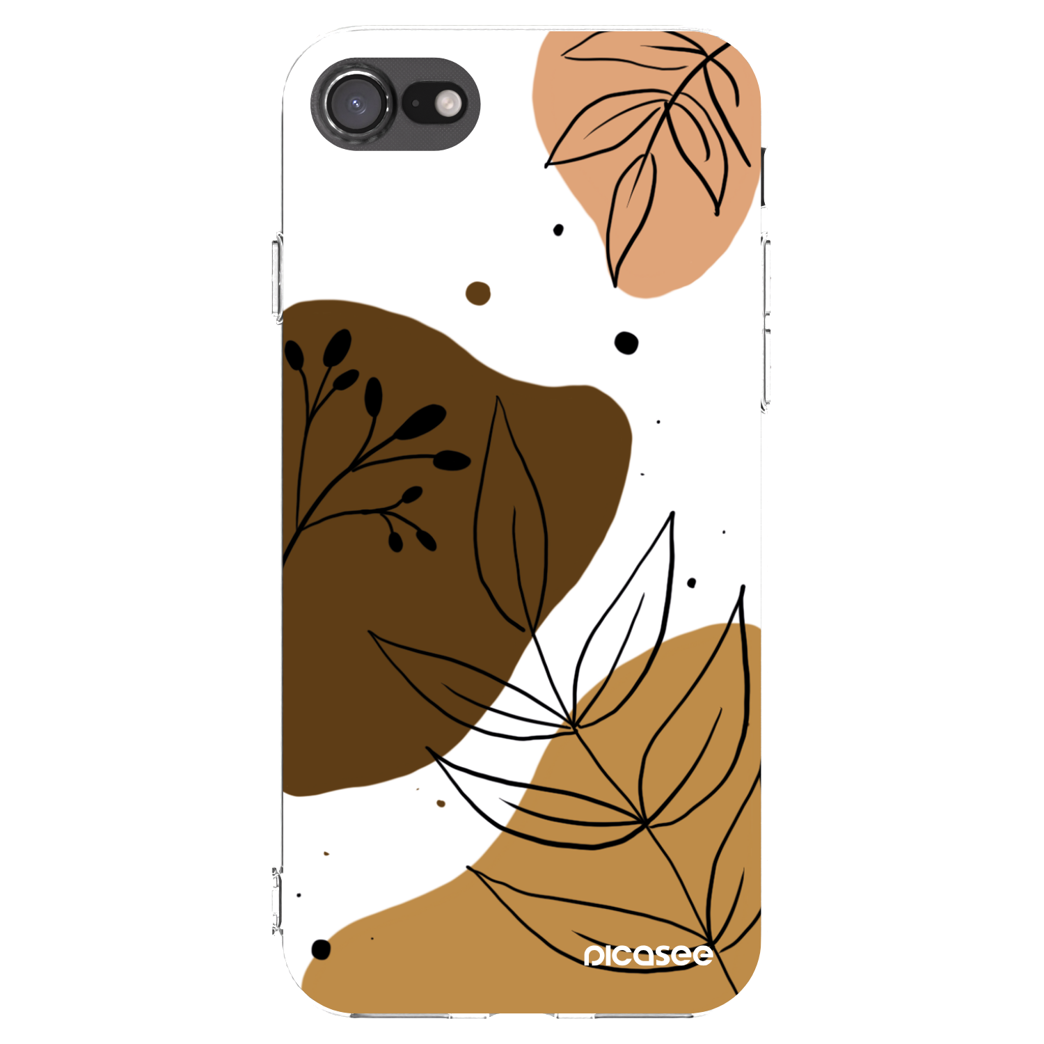 Picasee Apple iPhone SE 2022 Hülle - Transparentes Silikon - Boho style