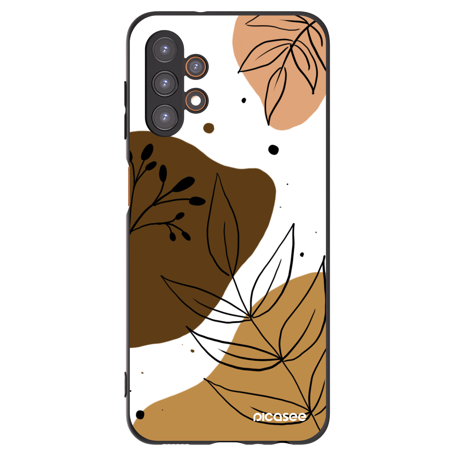 Picasee Samsung Galaxy A13 4G A135 Hülle - Schwarzes Silikon - Boho style