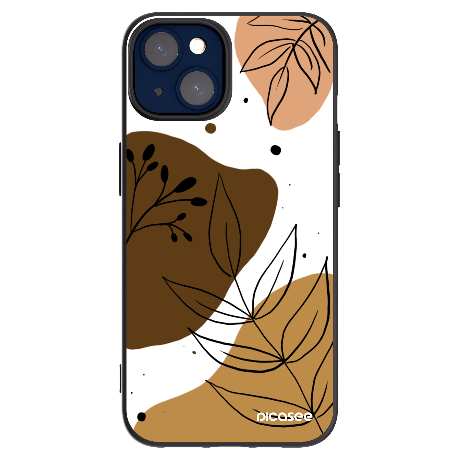 Picasee Apple iPhone 14 Hülle - Schwarzes Silikon - Boho style