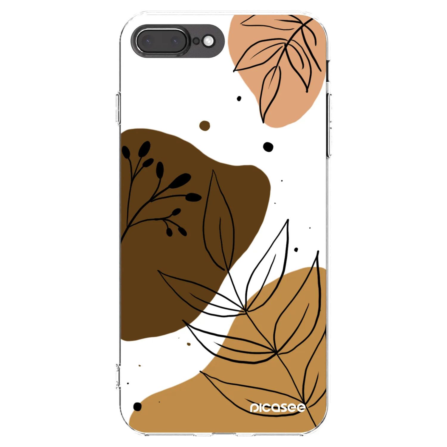 Picasee Apple iPhone 8 Plus Hülle - Transparentes Silikon - Boho style