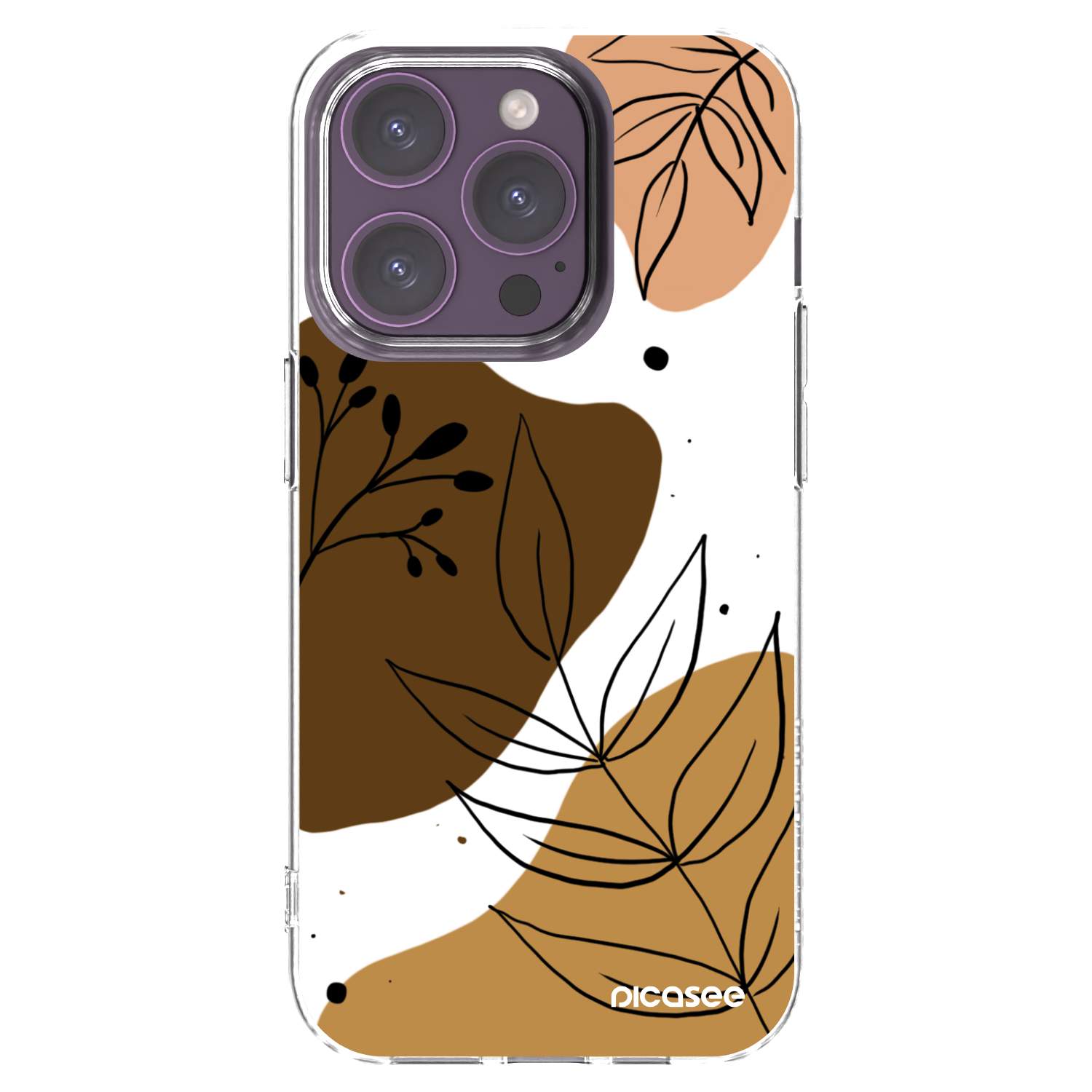 Picasee Apple iPhone 14 Pro Hülle - Transparentes Silikon - Boho style