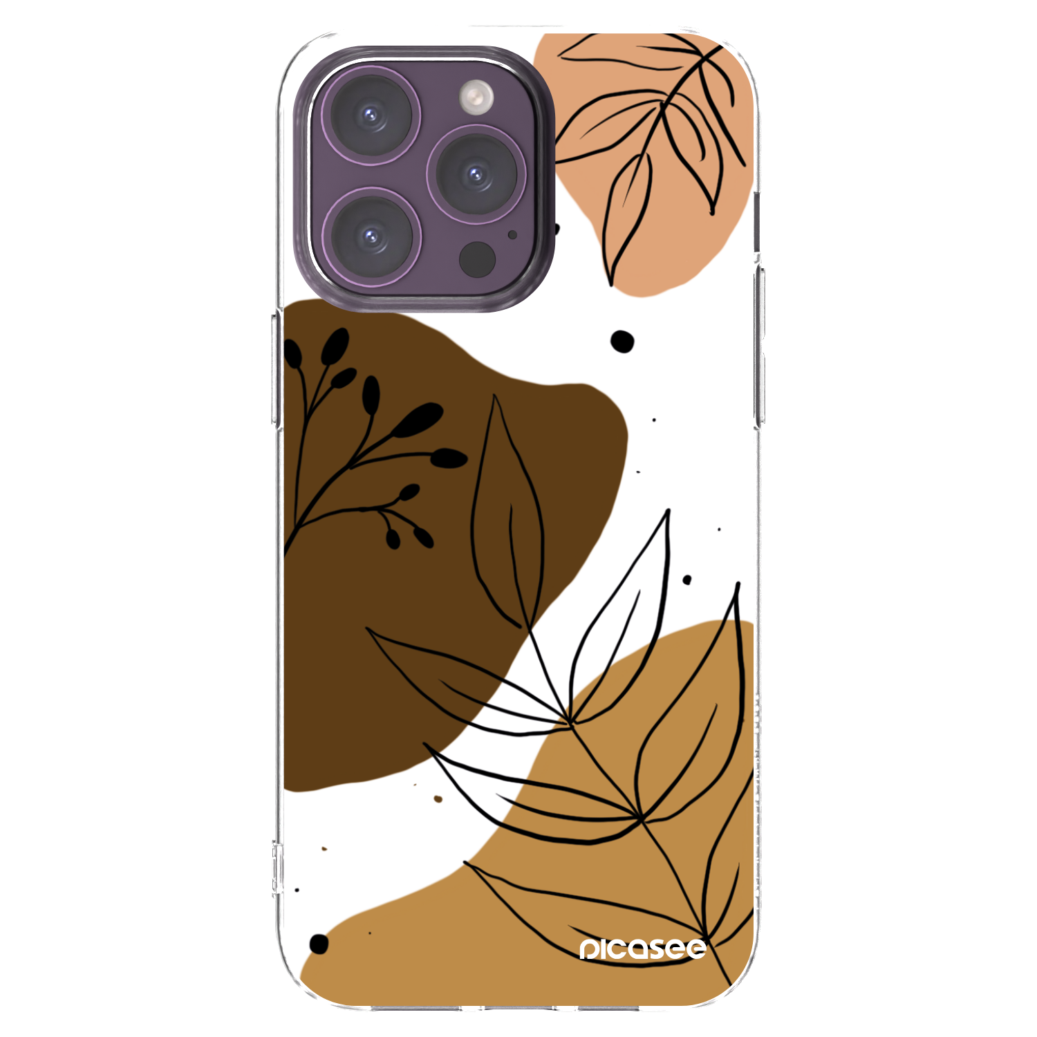 Picasee Apple iPhone 14 Pro Max Hülle - Transparentes Silikon - Boho style