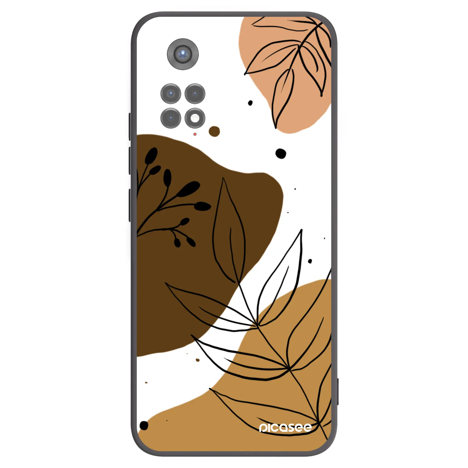 Picasee Xiaomi Redmi Note 11S 5G Hülle - Schwarzes Silikon - Boho style