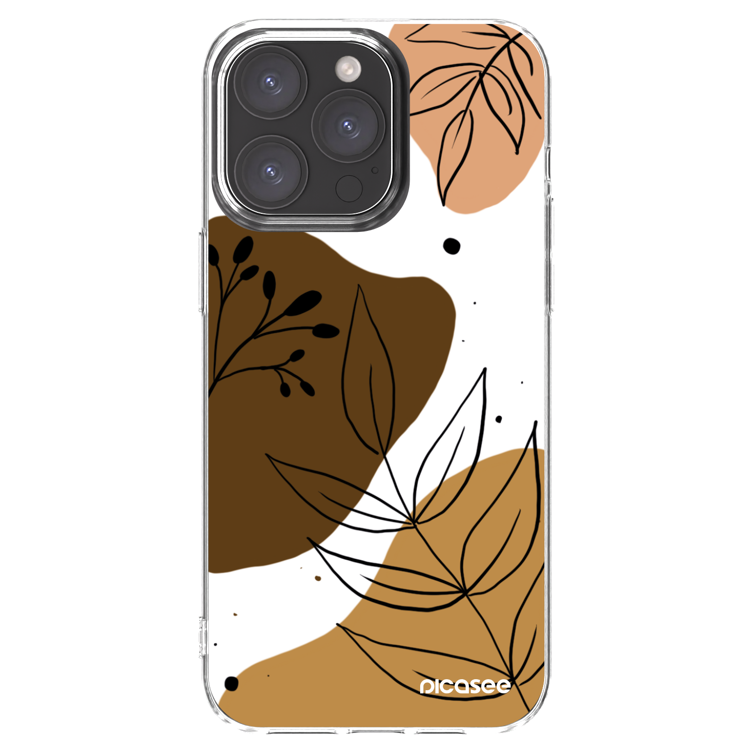 Picasee Apple iPhone 15 Pro Max Hülle - Transparentes Silikon - Boho style