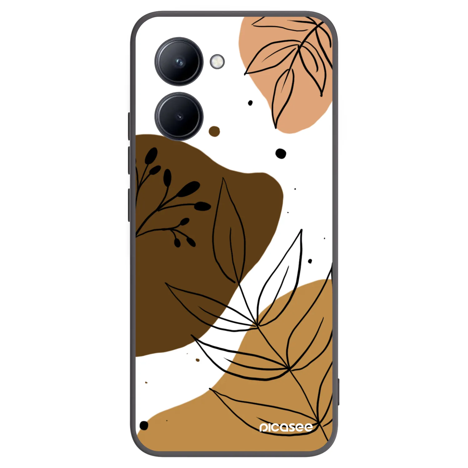 Picasee Realme C33 (2023) Hülle - Schwarzes Silikon - Boho style