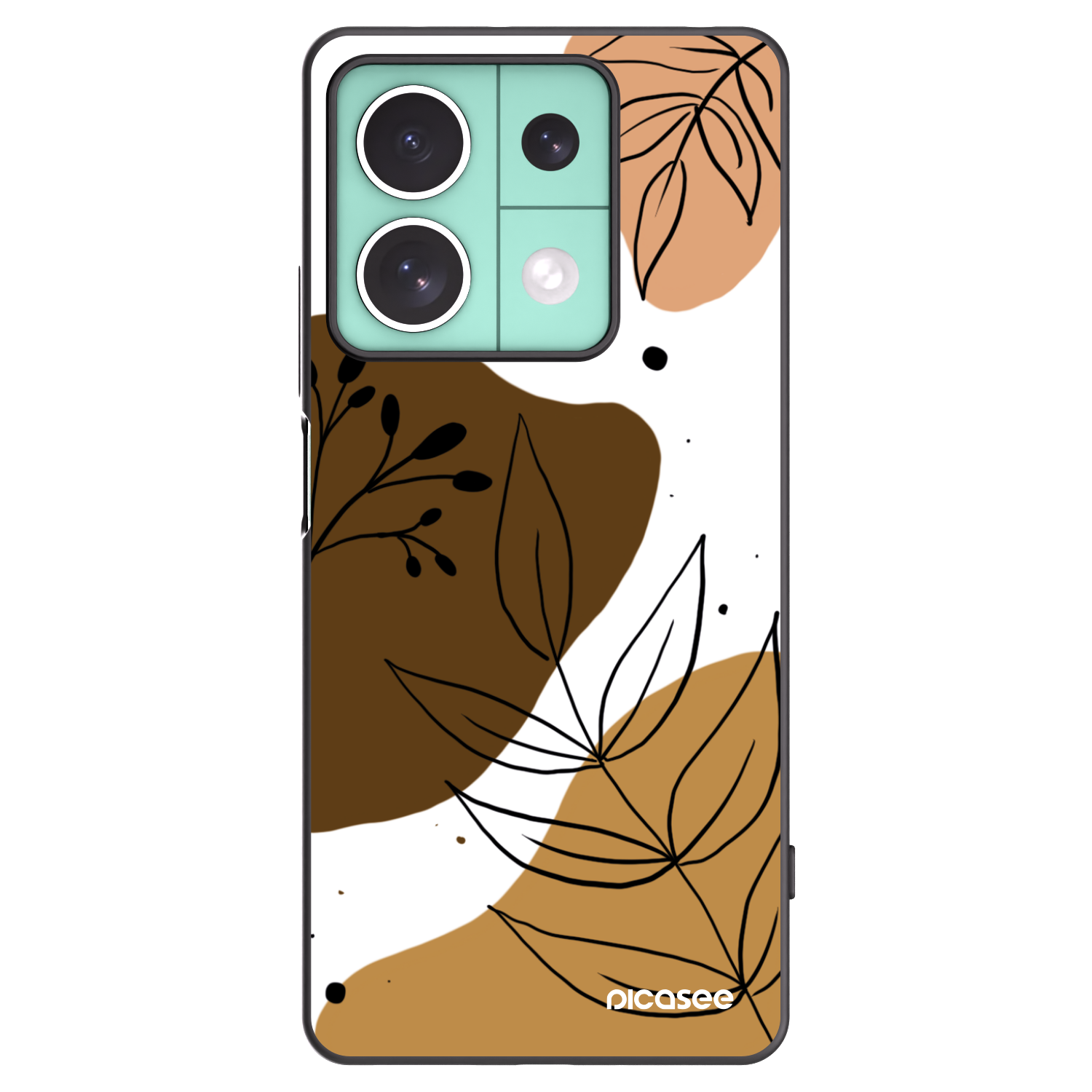 Picasee Xiaomi Redmi Note 13 5G Hülle - Schwarzes Silikon - Boho style