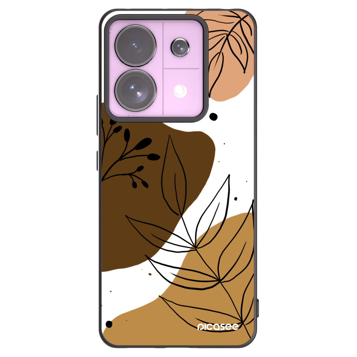 Picasee Xiaomi Redmi Note 13 Pro 5G Hülle - Schwarzes Silikon - Boho style