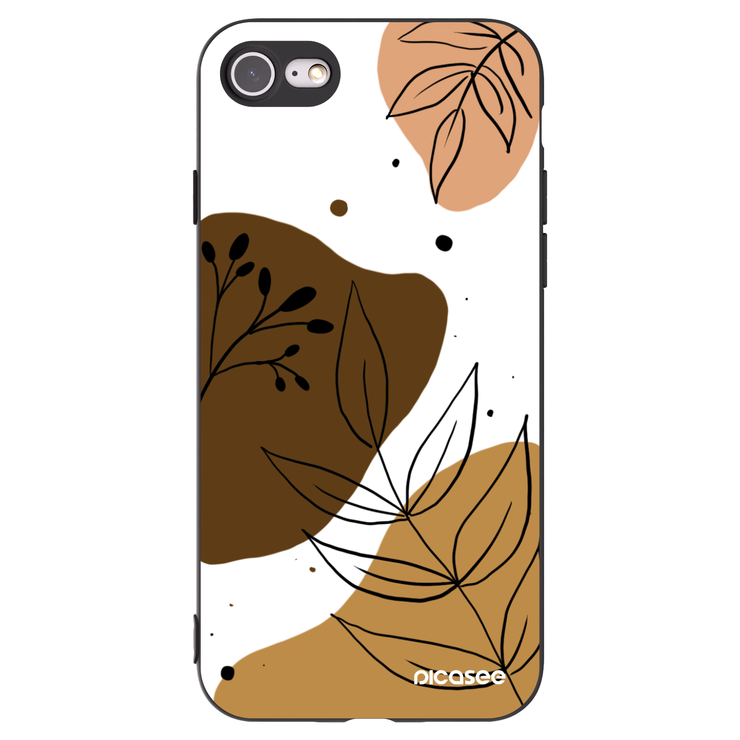 Picasee Apple iPhone 8 Hülle - Schwarzes Silikon - Boho style