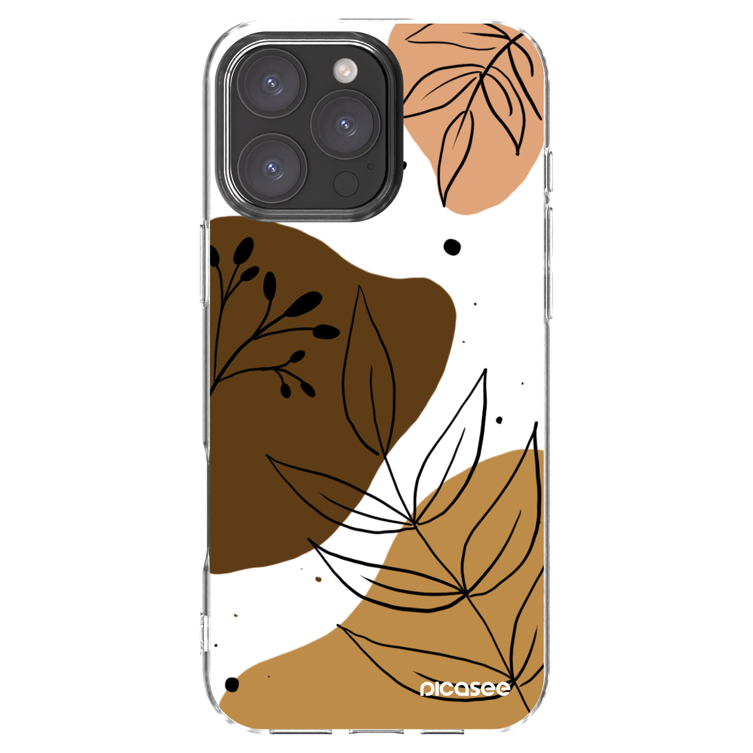 Picasee Apple iPhone 16 Pro Max Hülle - Transparentes Silikon - Boho style