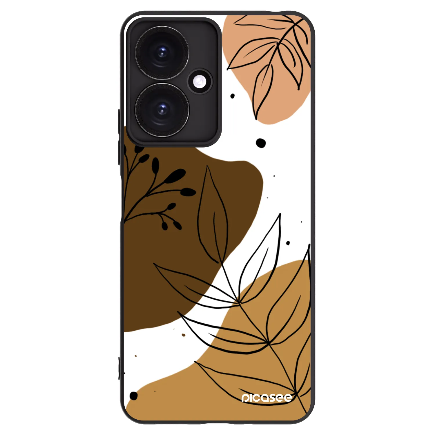 Picasee Xiaomi Redmi 13C 5G Hülle - Schwarzes Silikon - Boho style