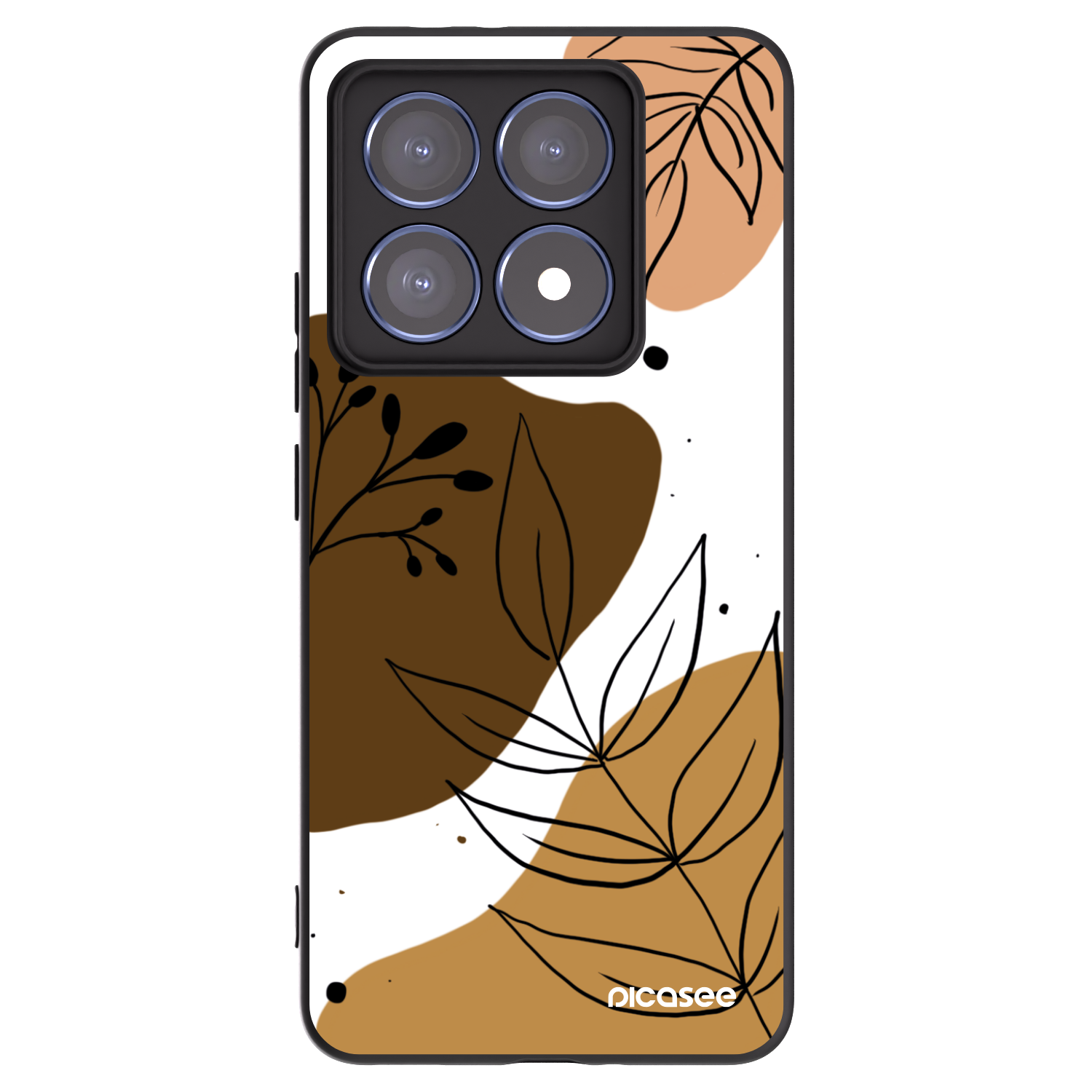 Picasee Xiaomi 14T Pro Hülle - Schwarzes Silikon - Boho style
